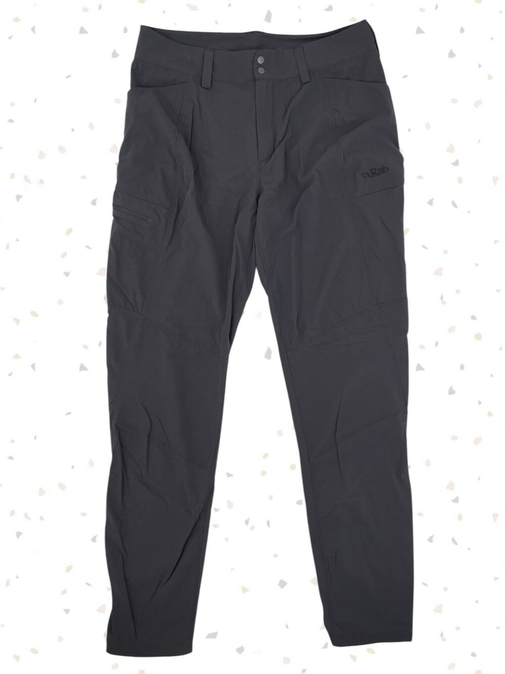 Rab Incline Light Pants Dark Gray Hiking Gorpcore Outdoors Camping Trek Size M